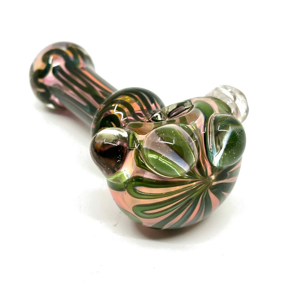 Fat Buddha Glass Pipe Color Changing Gold Glass Pipe