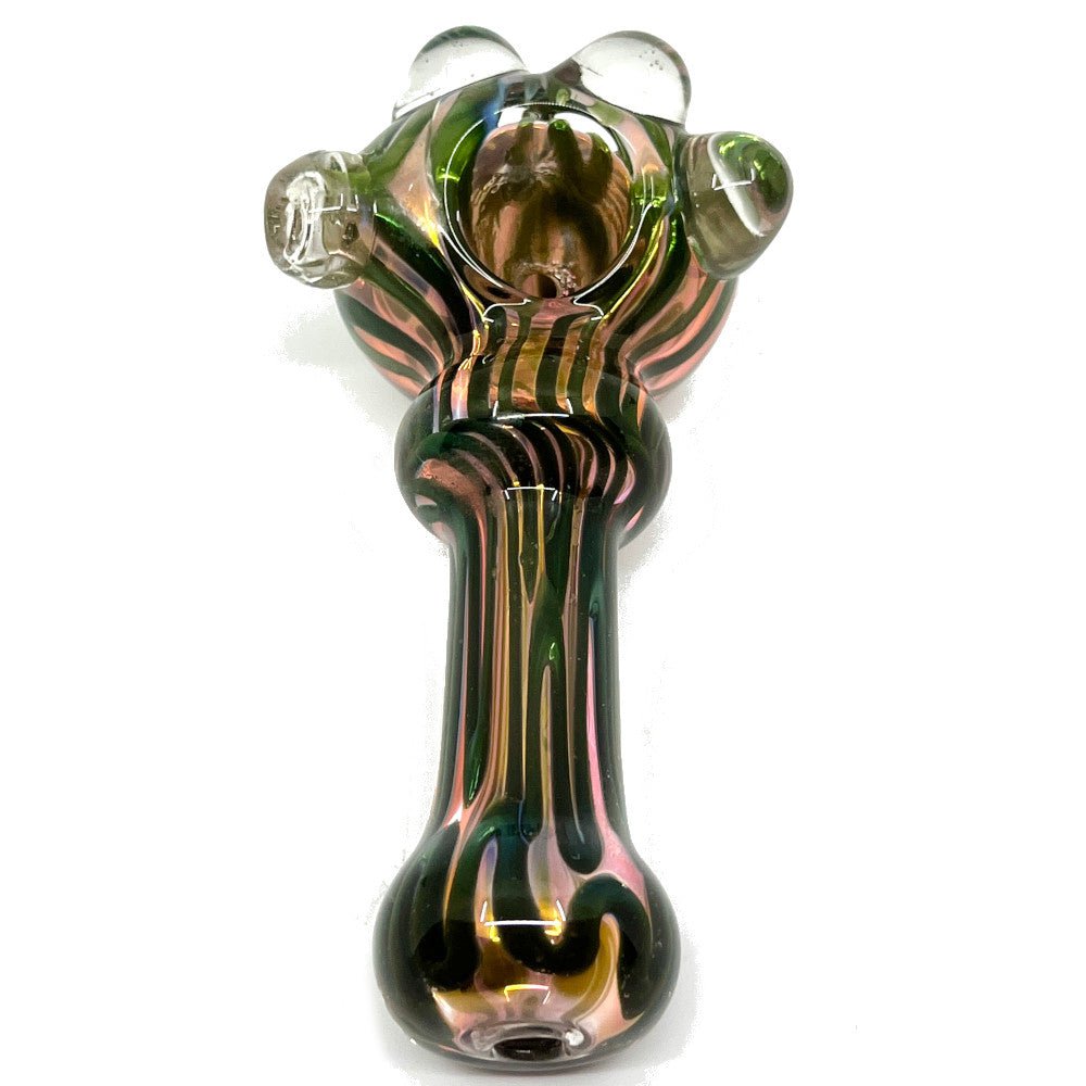 Fat Buddha Glass Pipe Color Changing Gold Glass Pipe