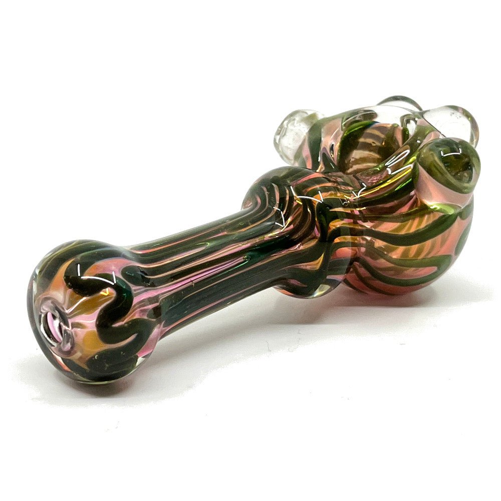 Fat Buddha Glass Pipe Color Changing Gold Glass Pipe