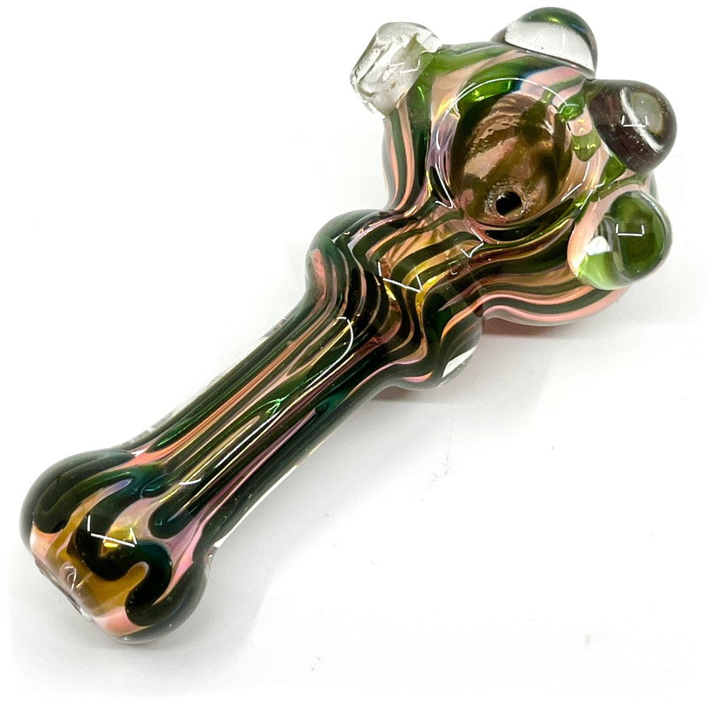 Fat Buddha Glass Pipe Color Changing Gold Glass Pipe