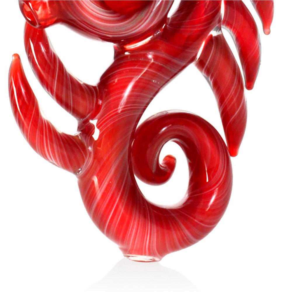 Fat Buddha Glass Pipe Crimson Dragon Pipe