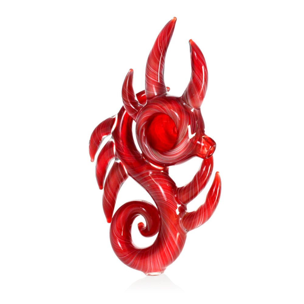 Fat Buddha Glass Pipe Crimson Dragon Pipe