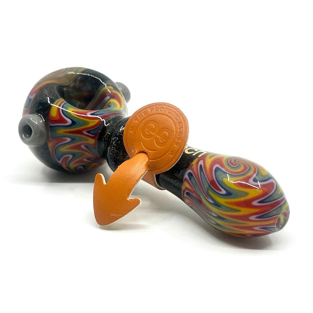 Cheech Glass Pipe Dichroic Wig Wag Pipe