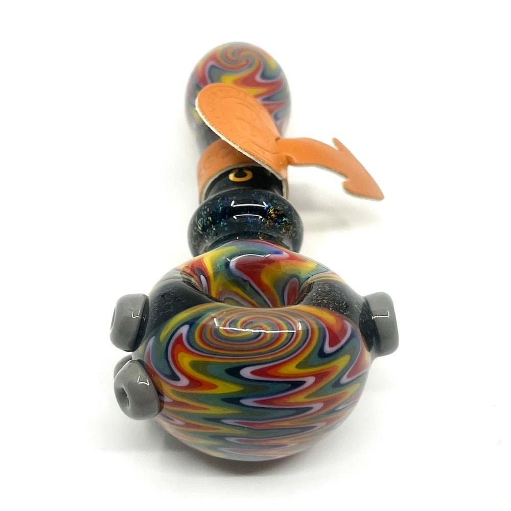 Cheech Glass Pipe Dichroic Wig Wag Pipe