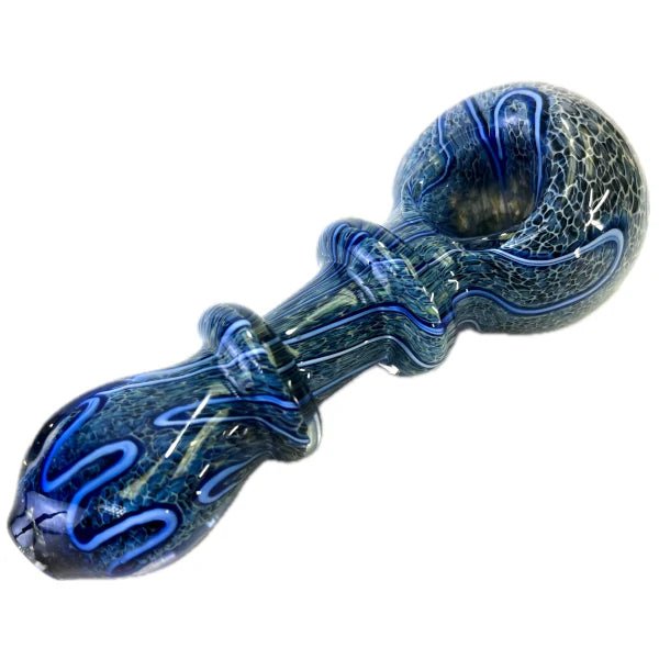 Fat Buddha Glass Pipe Heavy Blue Glass Pipe