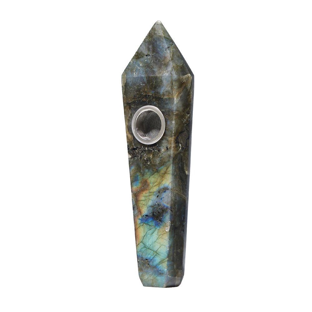 Astral Project Pipe Labradorite Gemstone Jewel Pipe