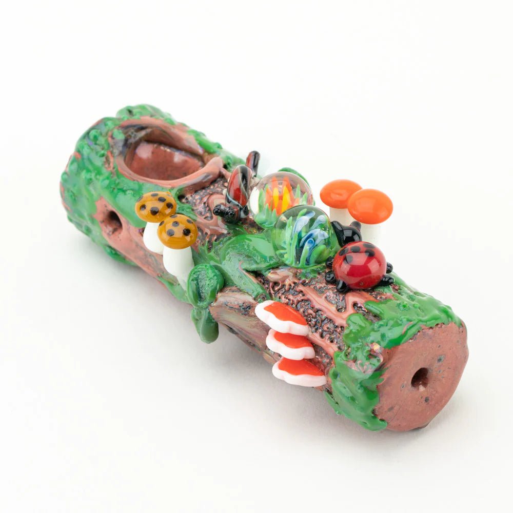 Empire Glassworks Pipe Mossy Log Pipe