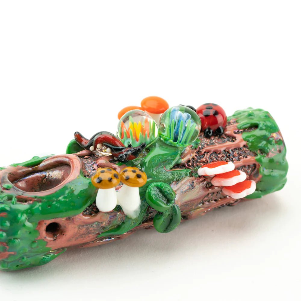 Empire Glassworks Pipe Mossy Log Pipe
