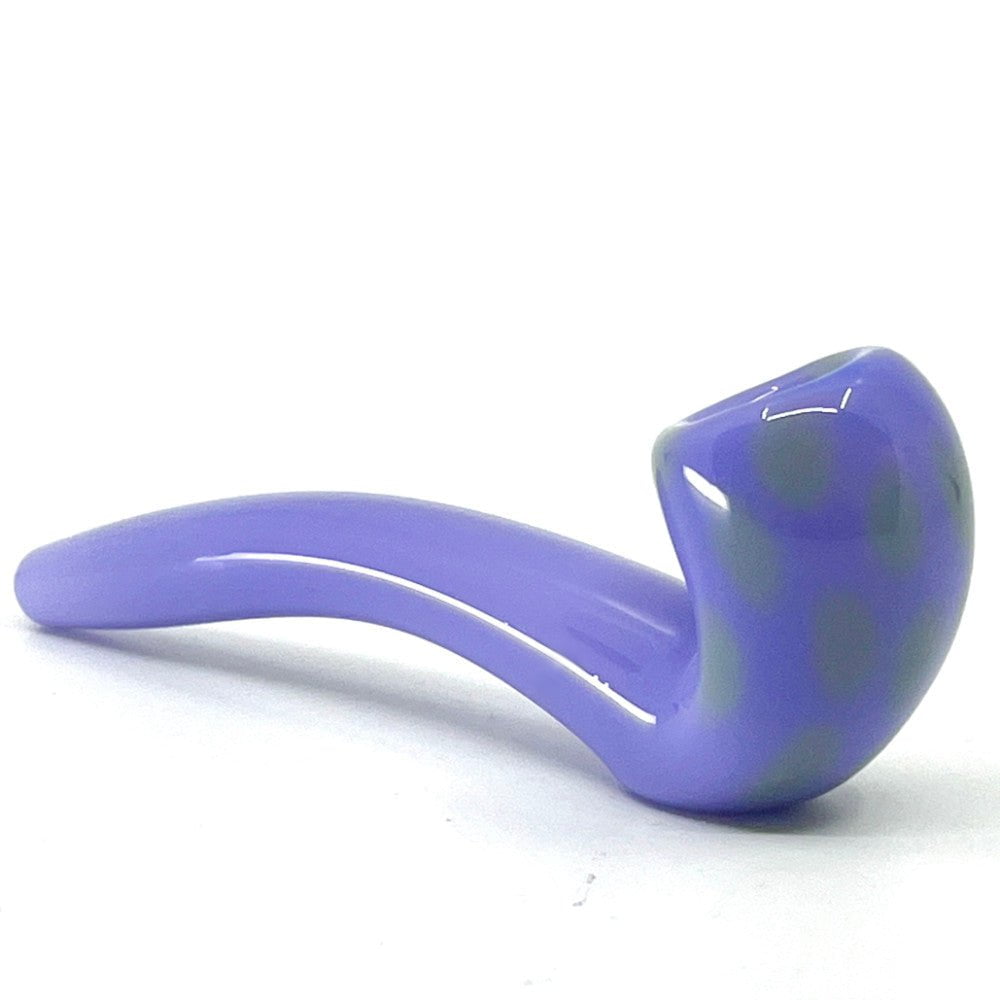 Fat Buddha Glass Pipe Purple Soda Glass Sherlock Pipe