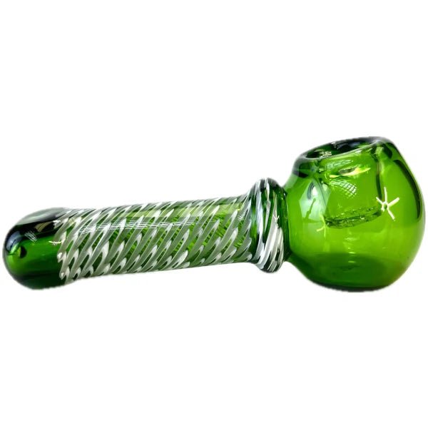 Fat Buddha Glass Pipe Raked Built In Screen Pipe