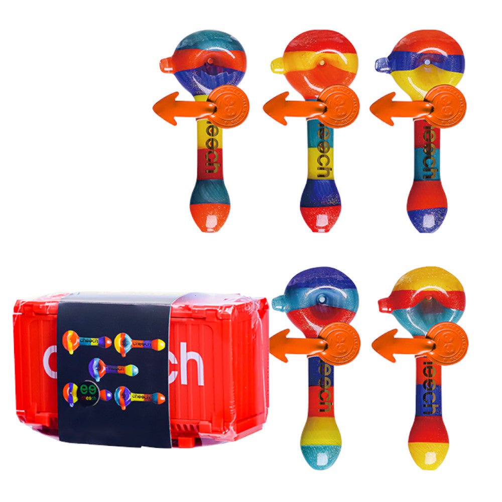 Cheech Glass Pipe Rasta Pipe Container Case