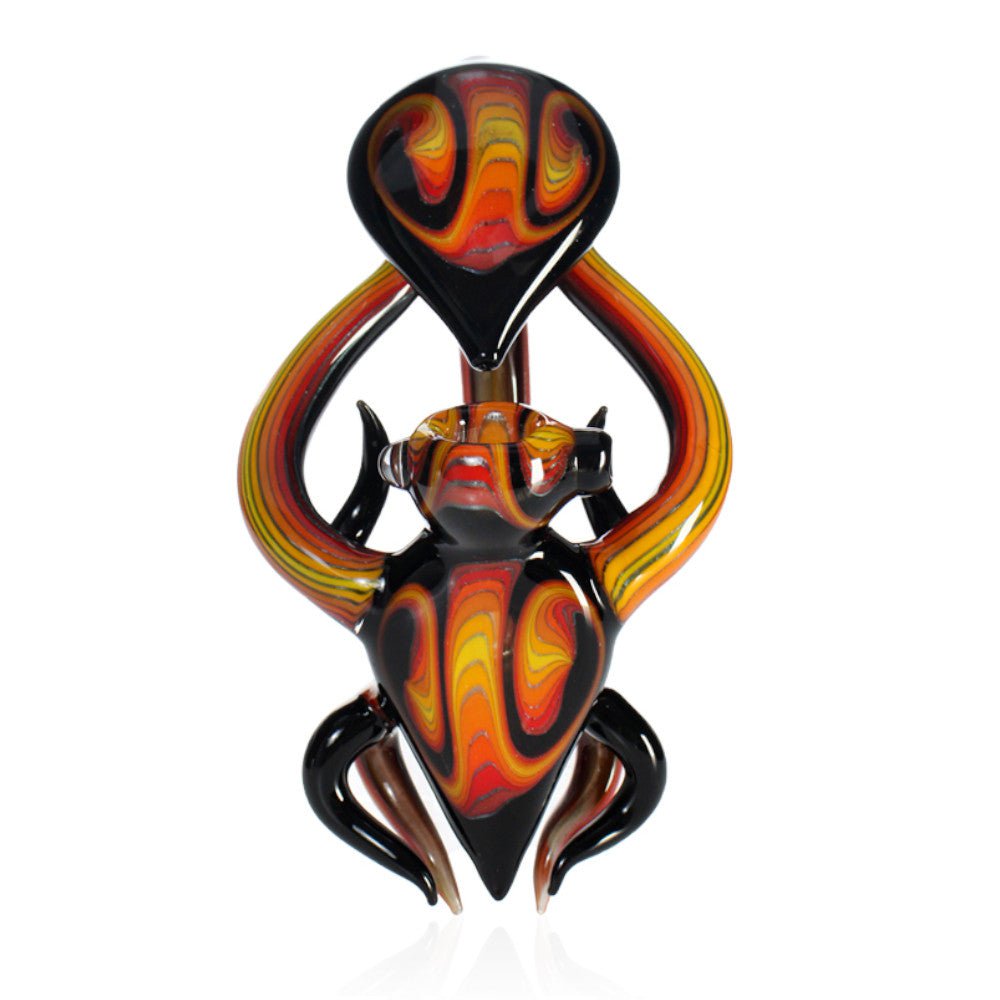 Fat Buddha Glass Pipe Red Alien Rod Pipe
