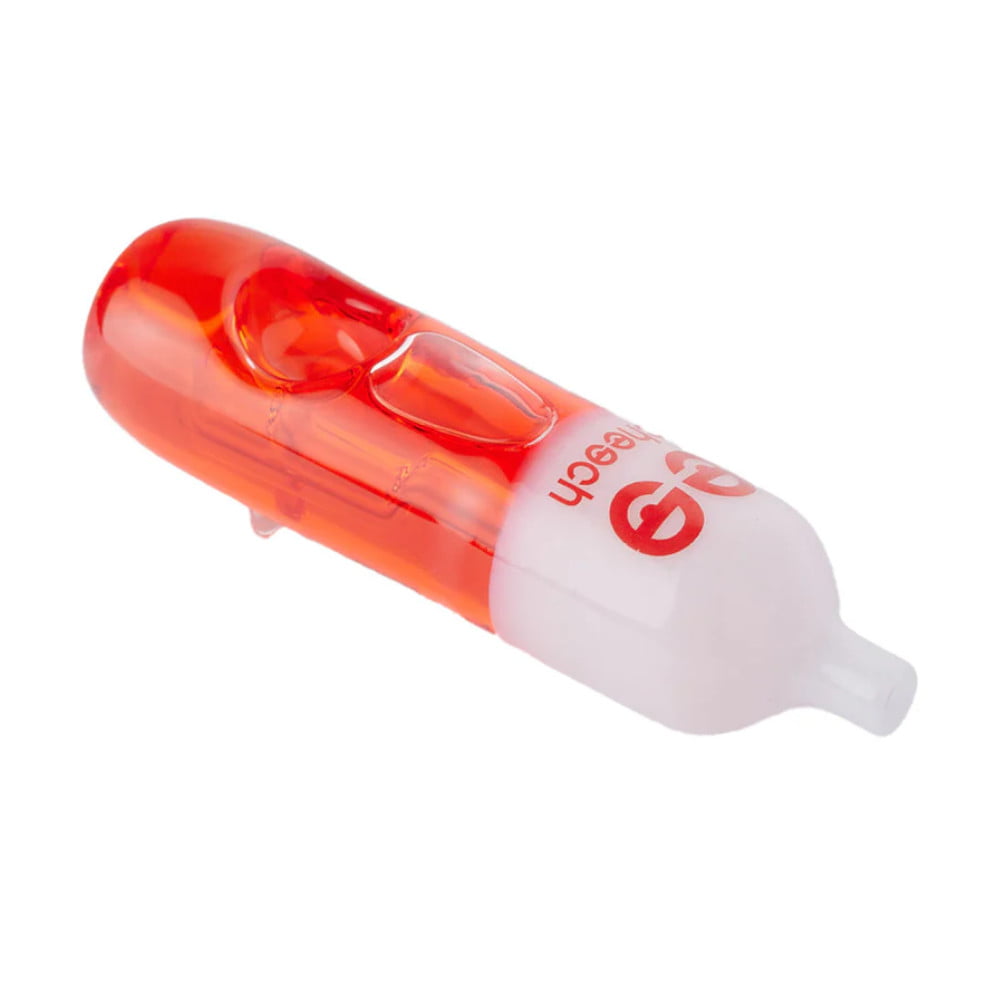 Cheech Glass Pipe Red Chill Pill Freezable Pipe