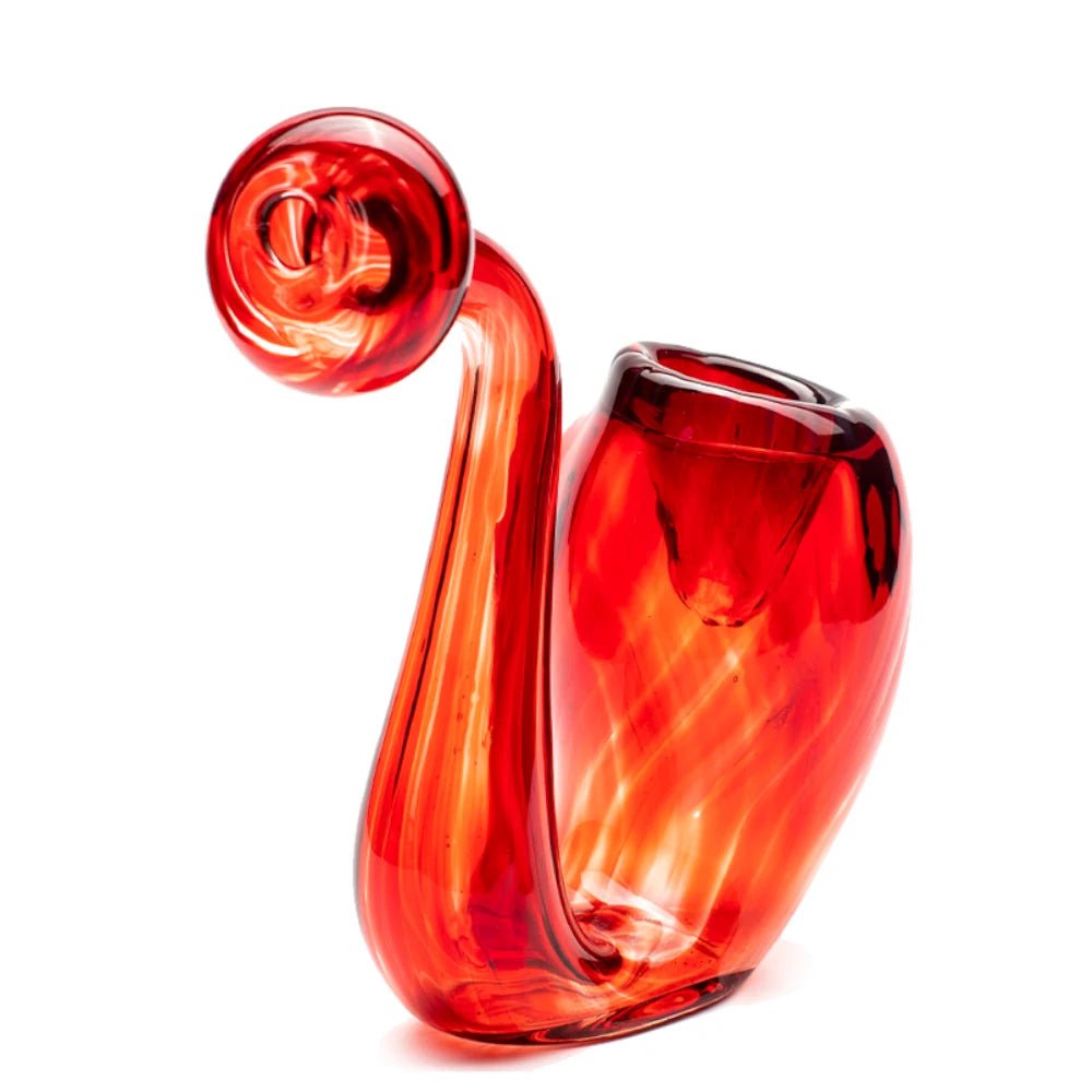 Fat Buddha Glass Pipe Red Sherlock Pipe