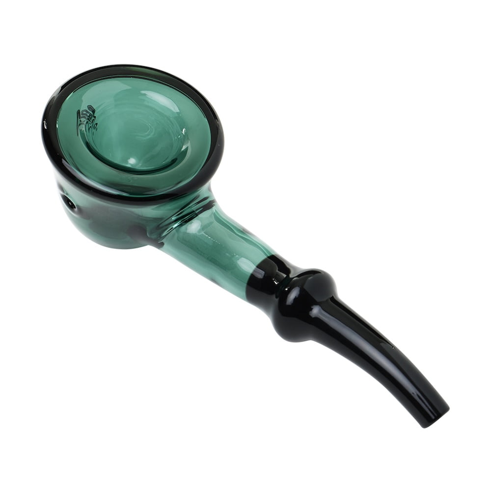 Fat Buddha Glass Pipe Teal Fleur Pipe