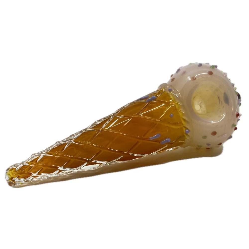 Fat Buddha Glass PIpe White Ice Cream Hand Pipe