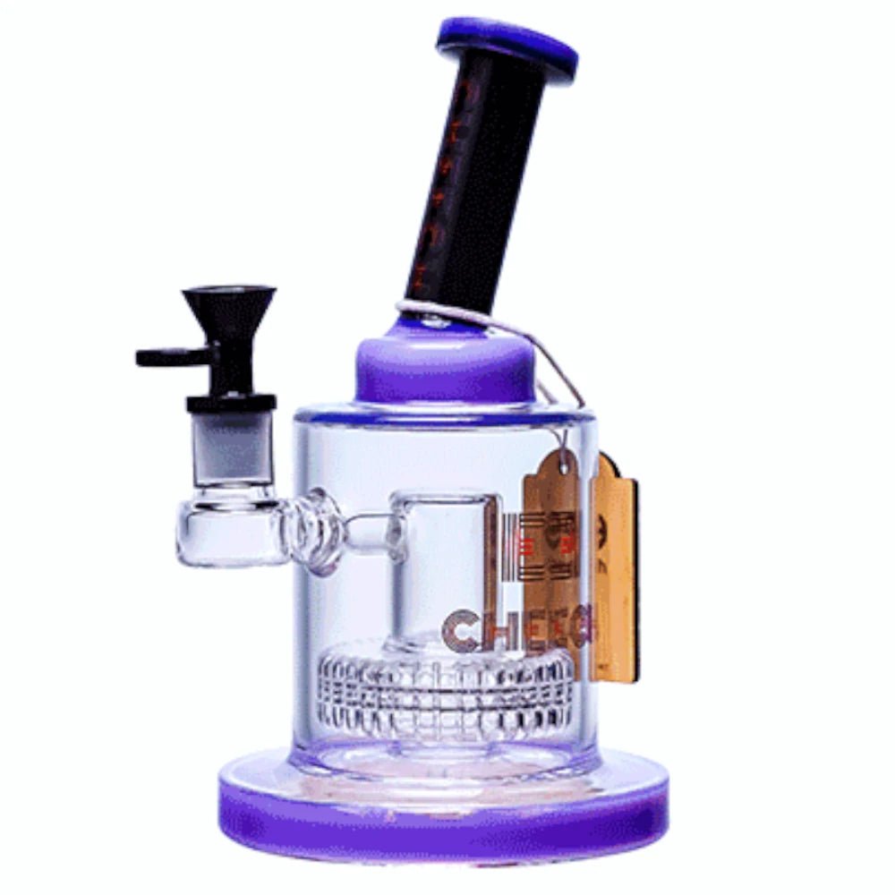 Cheech Glass Purple Big Tire Water Pipe