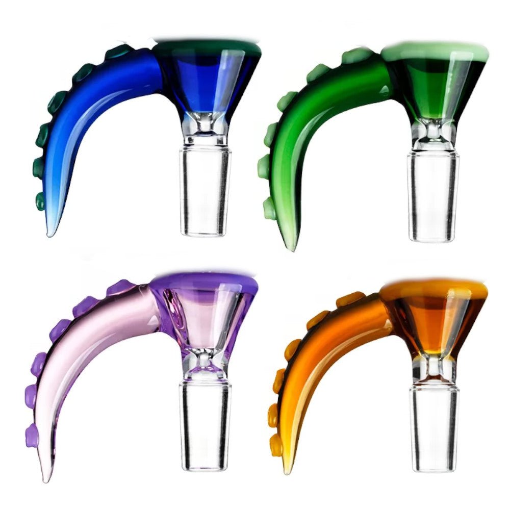 Fat Buddha Glass Tentacle Horn Bong Bowl