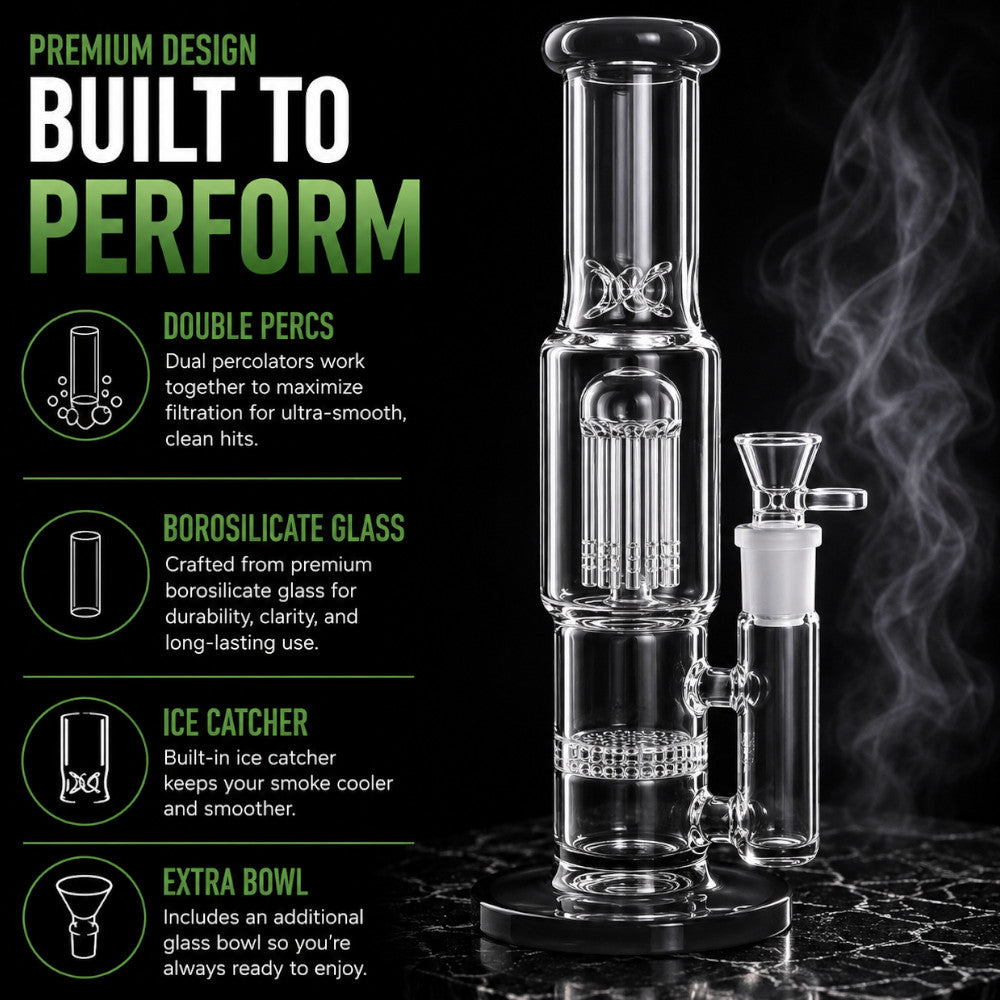Double Perc Bong