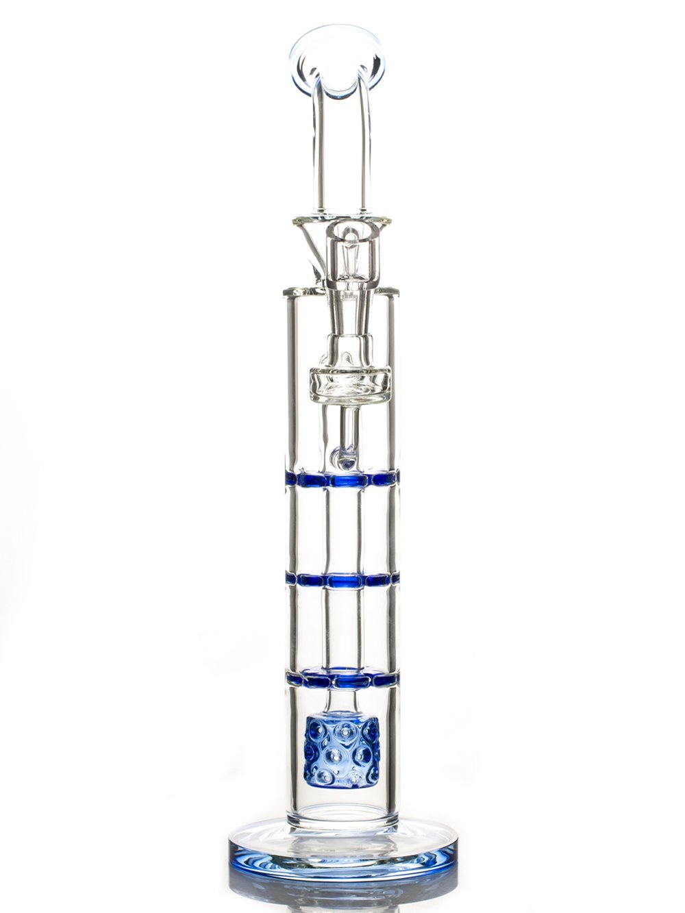 Fat Buddha Glass 14.5" Triple Disc and Barrel Rig