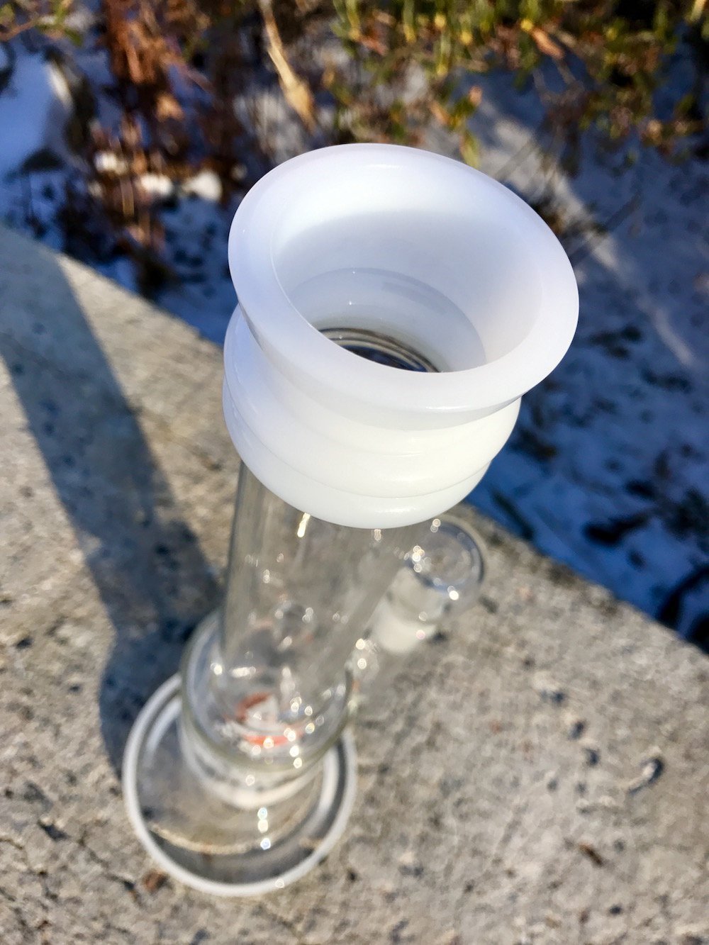 White Octopus Glass Bong