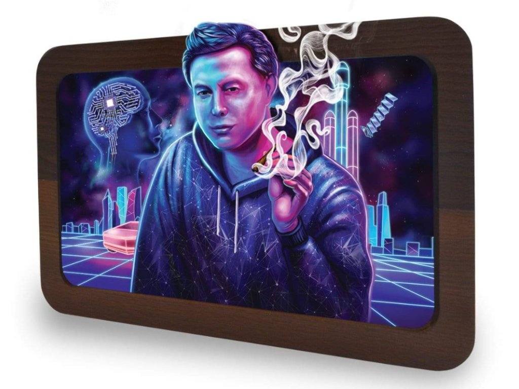 3D Space Xhale Tray Fat Buddha Glass