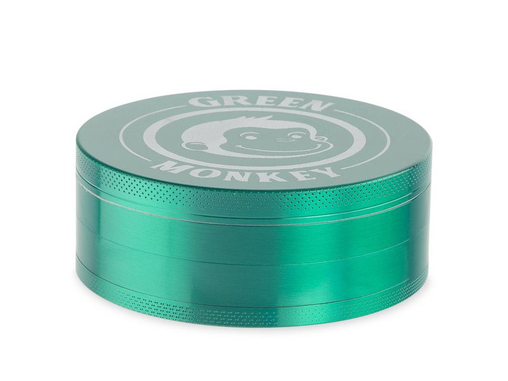 Green Capuchin Grinder Fat Buddha Glass