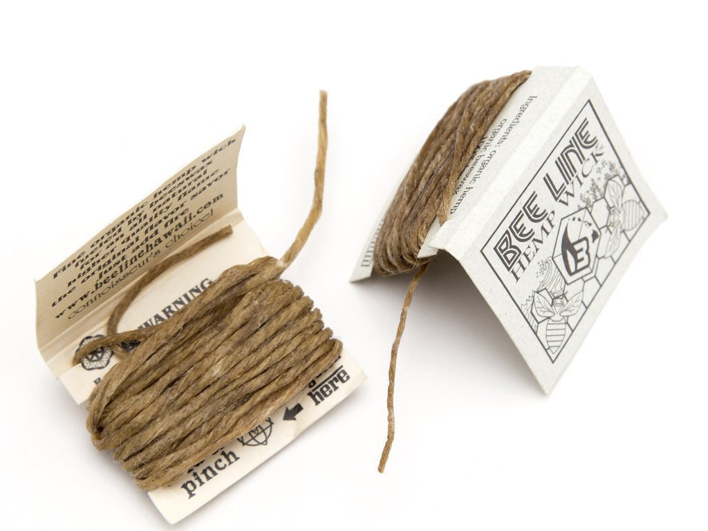 Bee Line Organic Hemp Wick 5 Pack Fat Buddha Glass