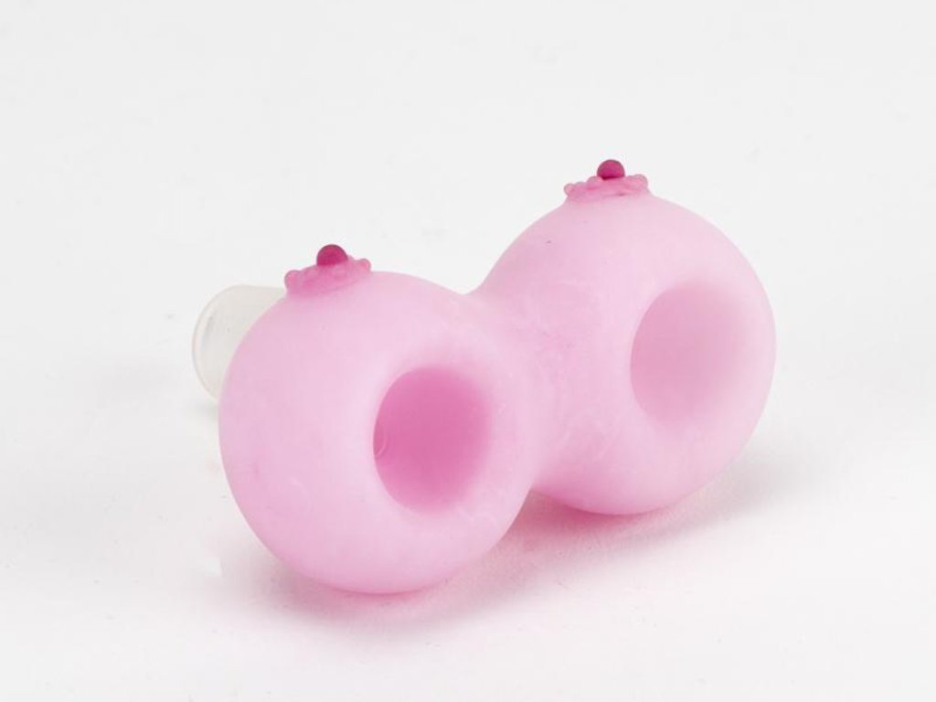 Boobies Bowl Fat Buddha Glass