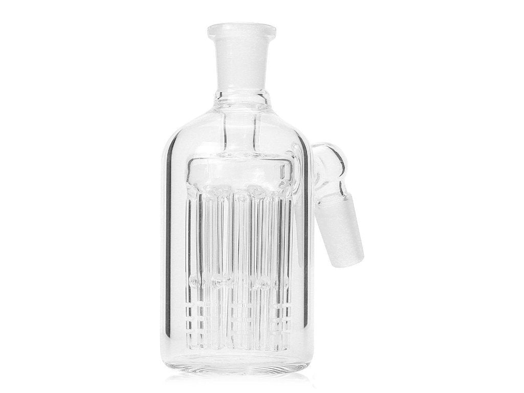 White 14mm, 45 Ash Catcher Fat Buddha Glass