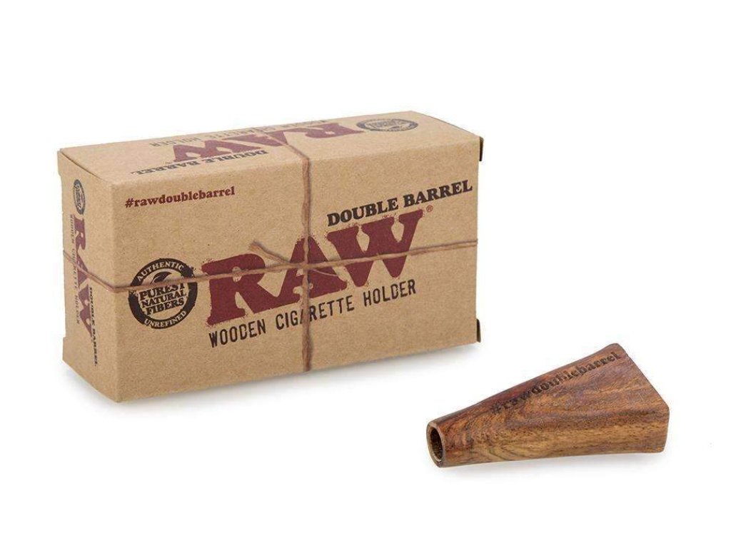 Double Barrel Holder Raw Fat Buddha Glass