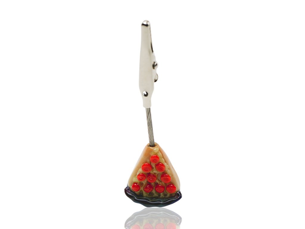 Pizza Roach Clip Fat Buddha Glass