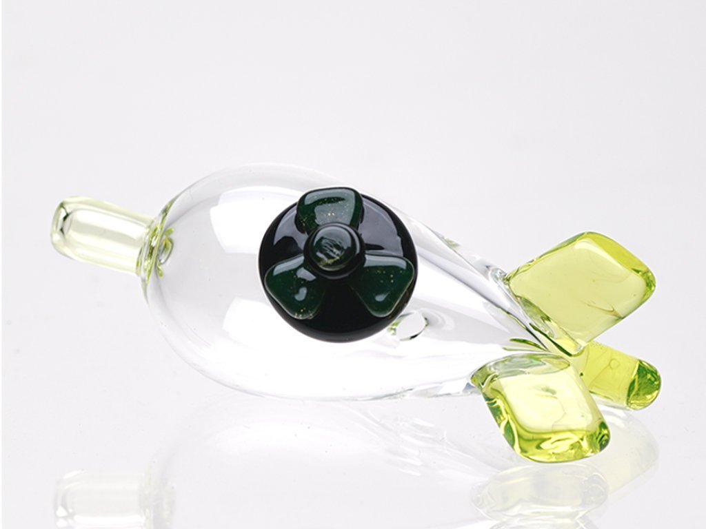 UV Radioactive Bomb Bubble Cap Fat Buddha Glass