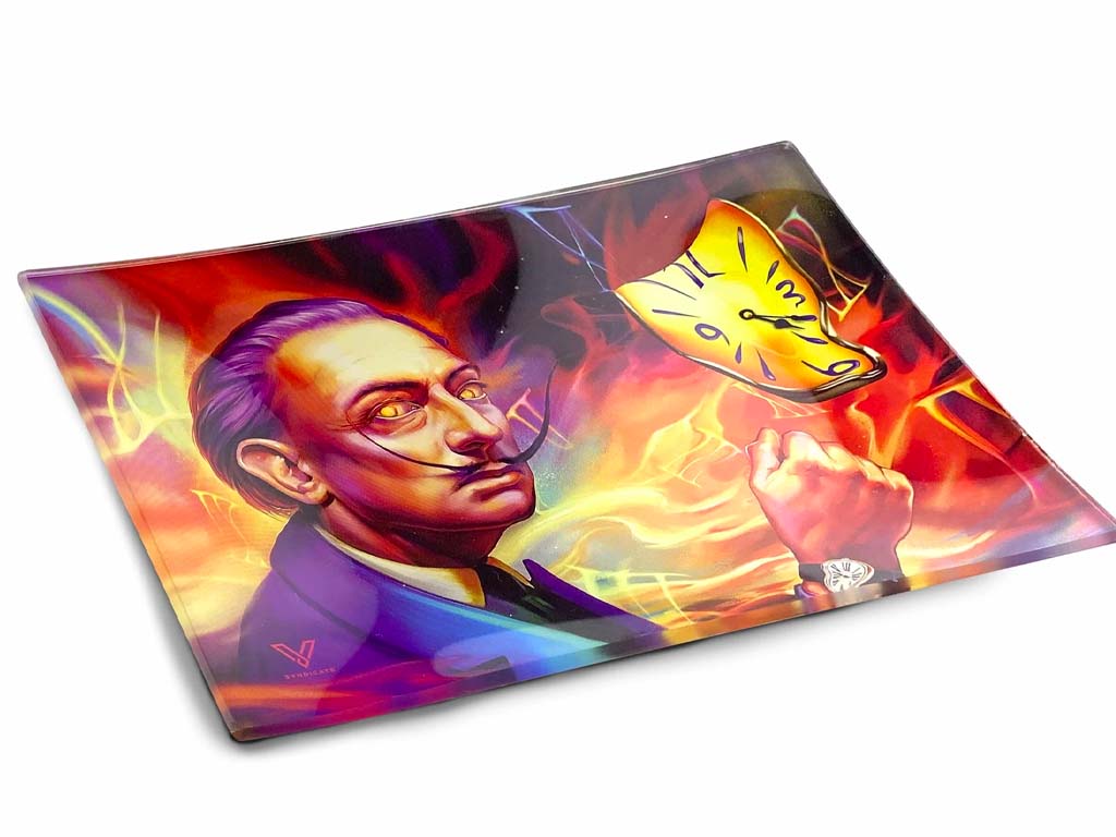 Dalirious Glass Rolling Tray Fat Buddha Glass