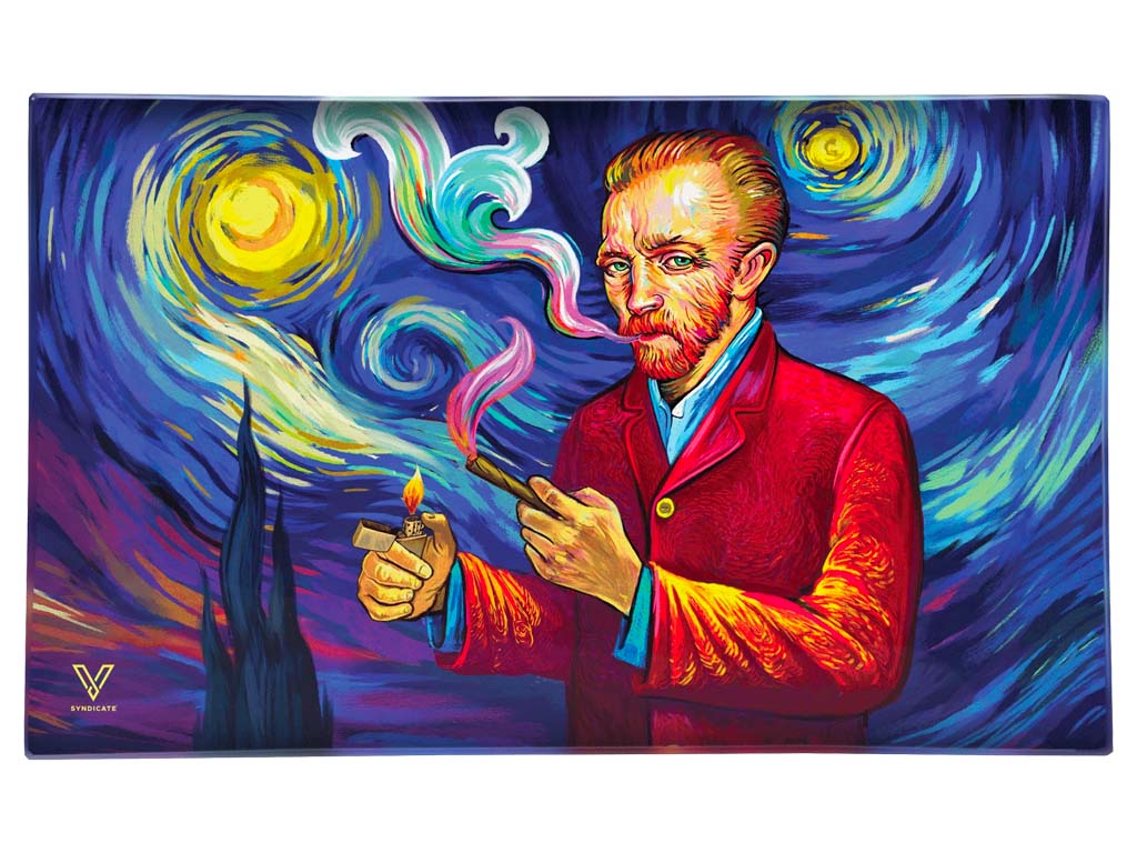 Smoky Night Glass Tray V Syndicate Fat Buddha Glass