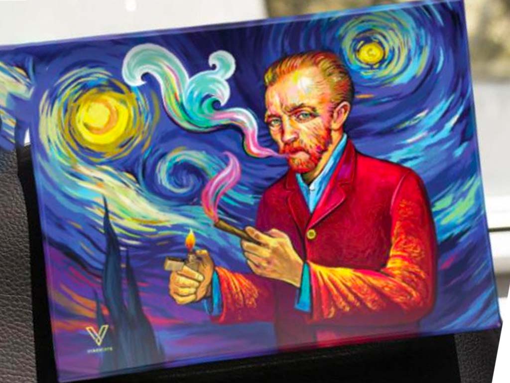 Smoky Night Glass Tray V Syndicate Fat Buddha Glass