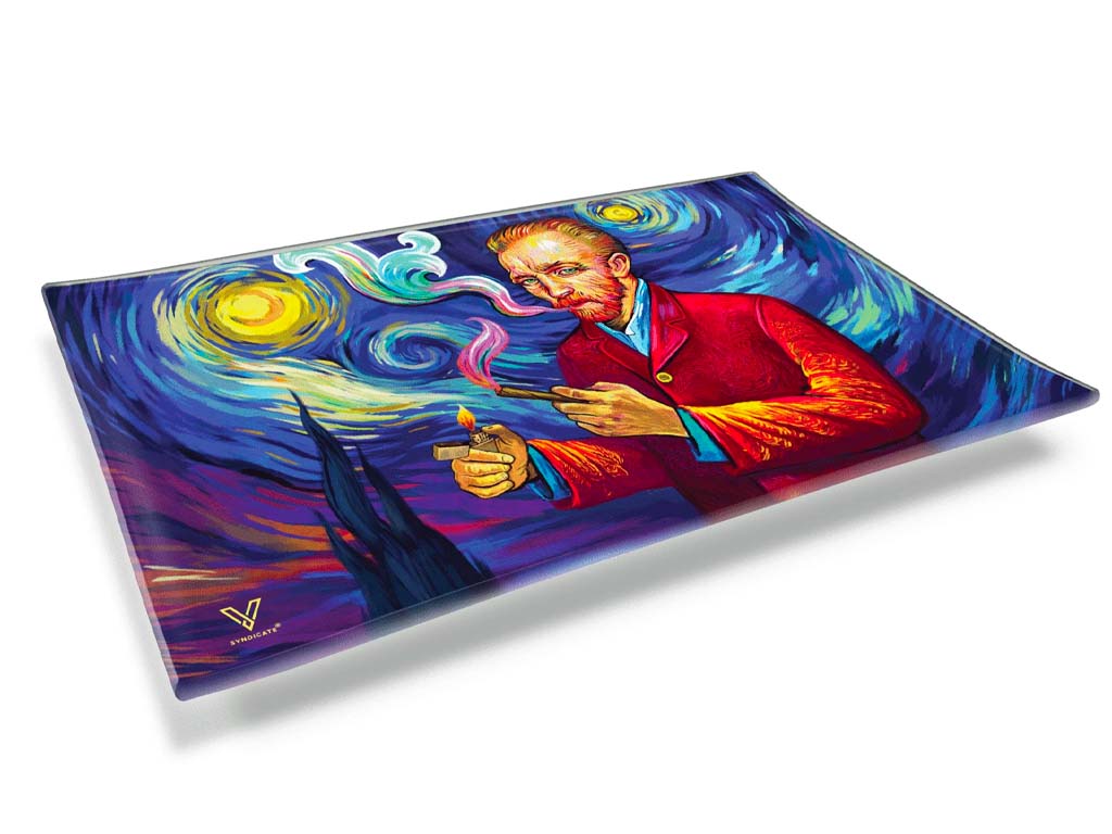 Smoky Night Glass Tray V Syndicate Fat Buddha Glass