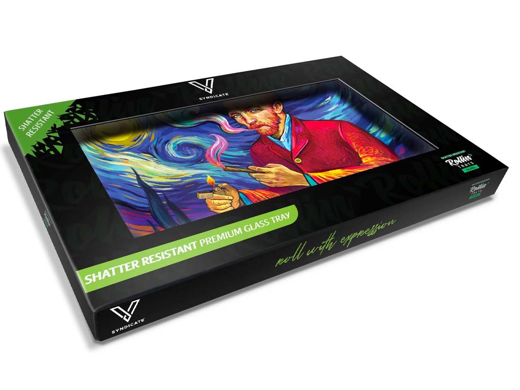 Smoky Night Glass Tray V Syndicate Fat Buddha Glass