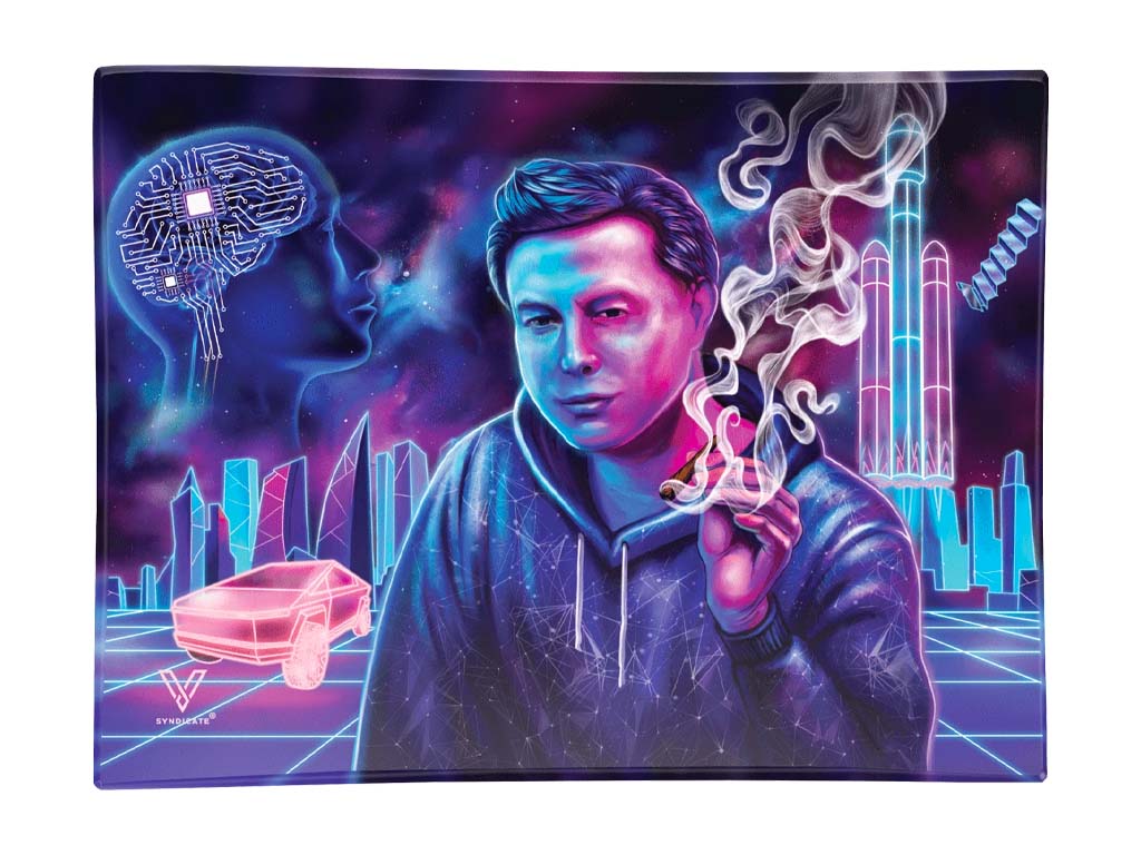 Space Xhale Glass Tray Fat Buddha Glass