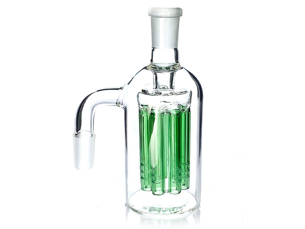 Green 14mm 90° Ash Catcher Fat Buddha Glass