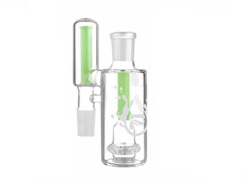 Green 14mm 90° Ash Catcher Fat Buddha Glass