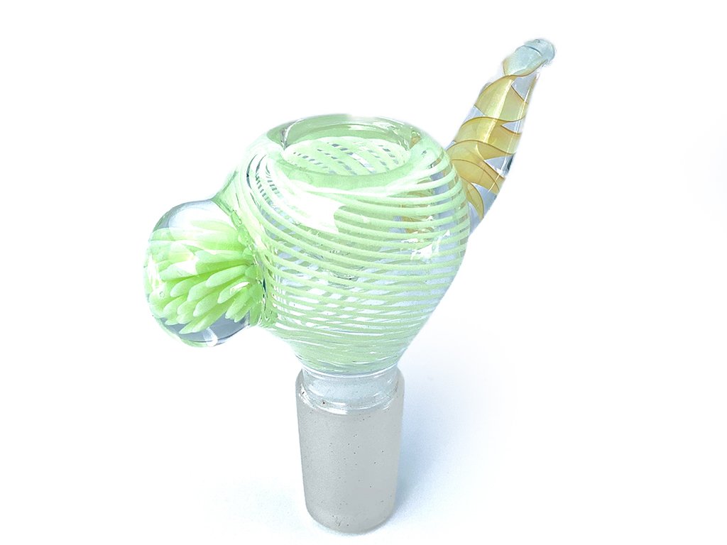 Green Lime Glass Bowl Fat Buddha Glass