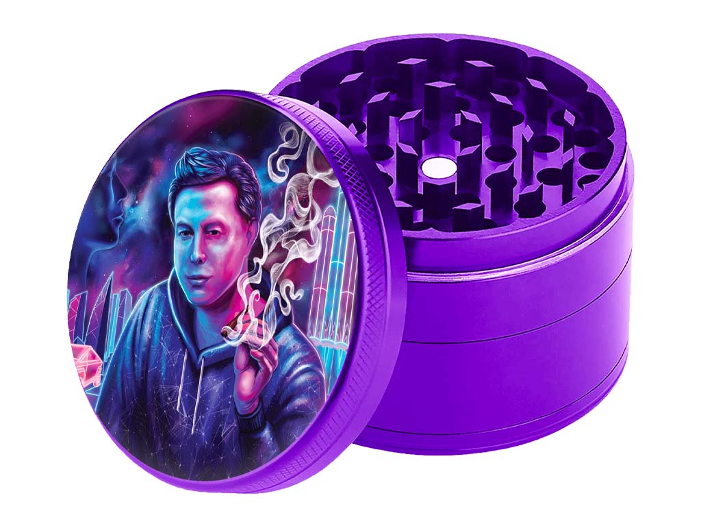 Xhale Purple Grinder Fat Buddha Glass