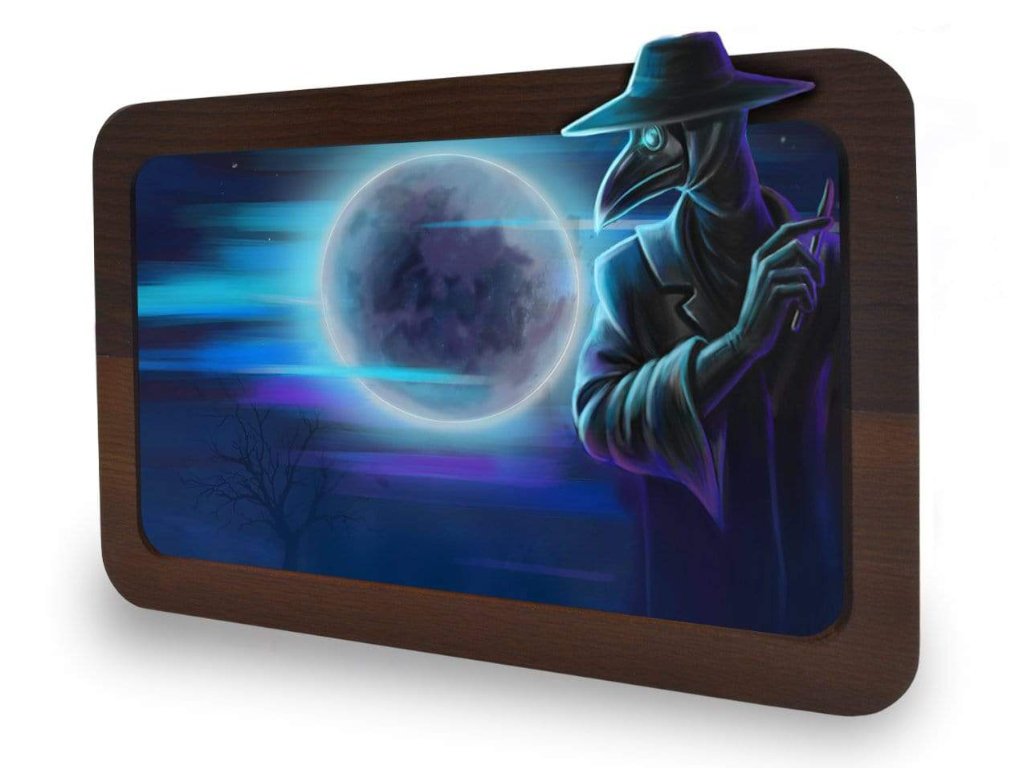 3D Dark Traveler Tray Fat Buddha Glass