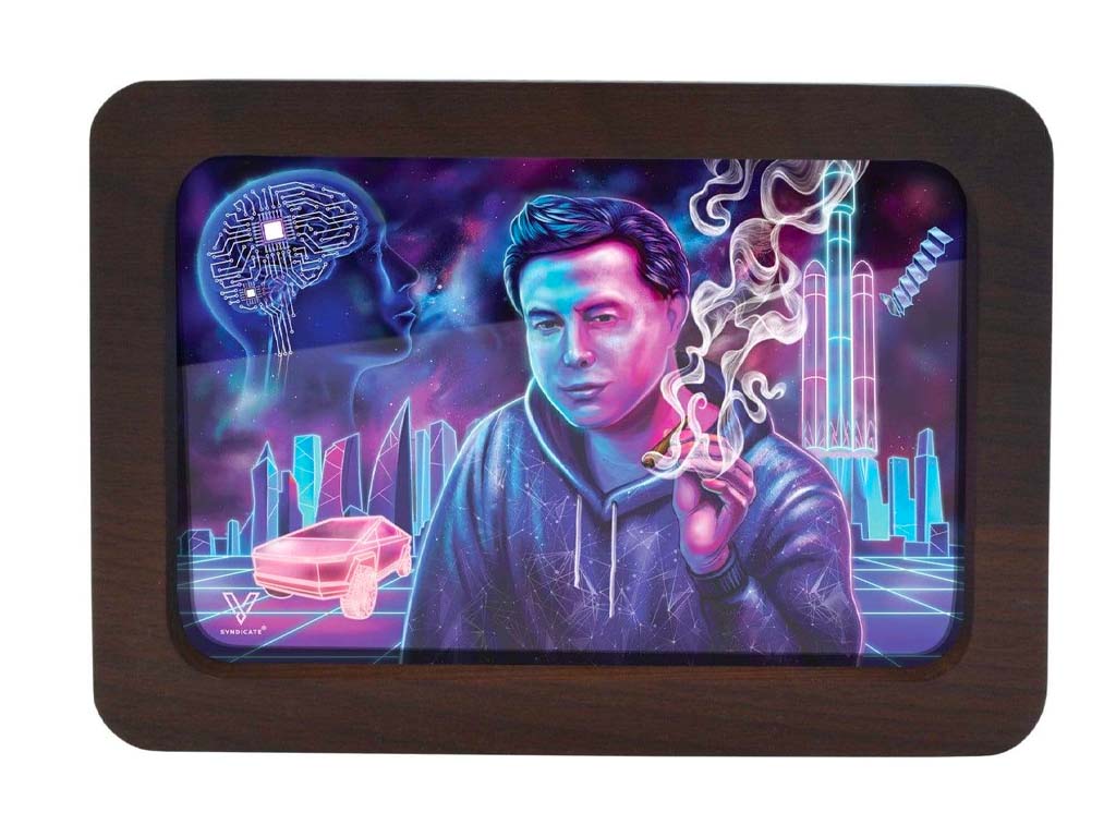 3D Space Xhale Tray Fat Buddha Glass