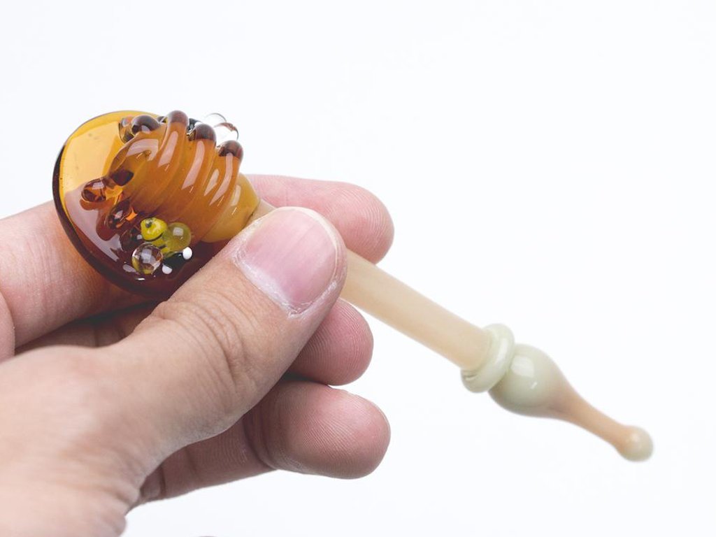 Honey Comb Dabber Fat Buddha Glass