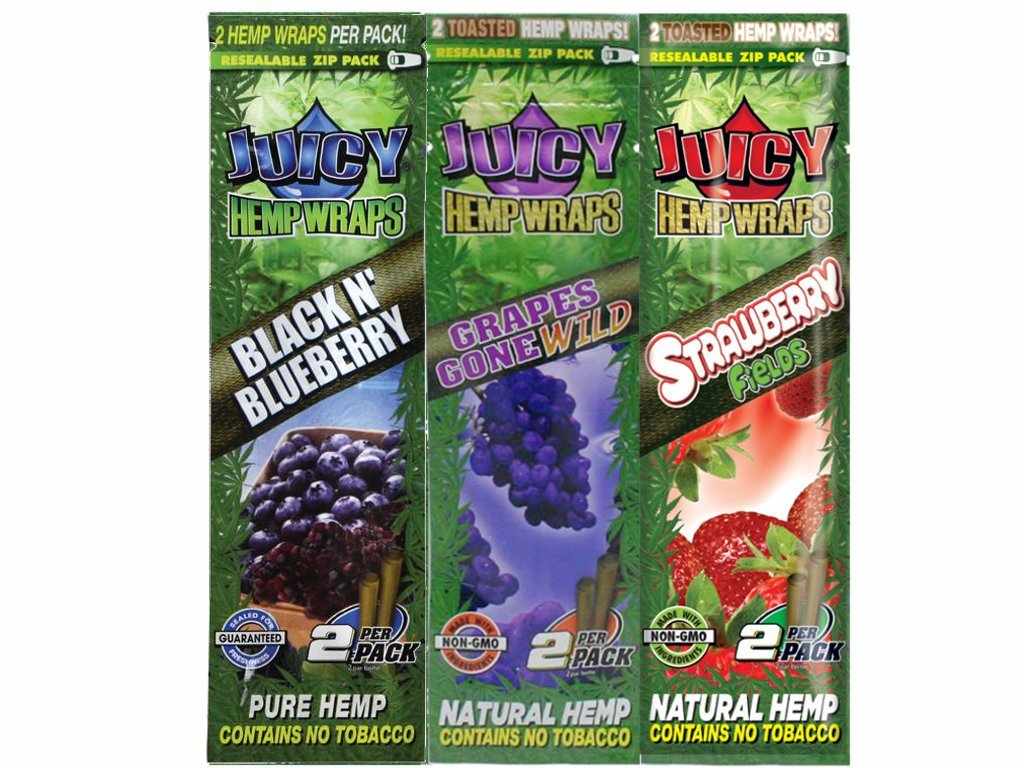 Juicy Hemp Wraps Accessories Juicy Hemp Wraps Mixed Flavor 3 packs (6 wraps)