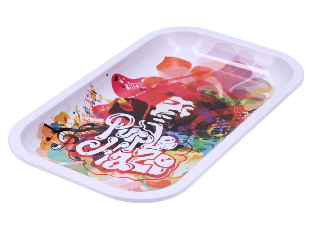 Small Jimi Hendrix Rolling Tray Fat Buddha Glass