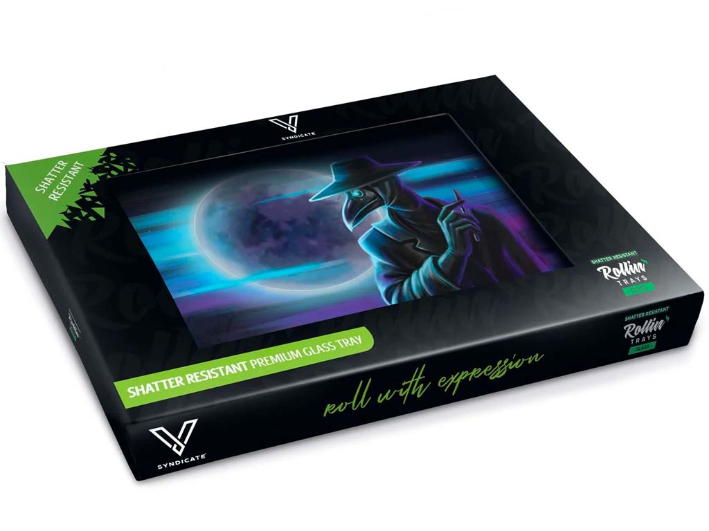 Glass Tray Dark Traveler Fat Buddha Glass