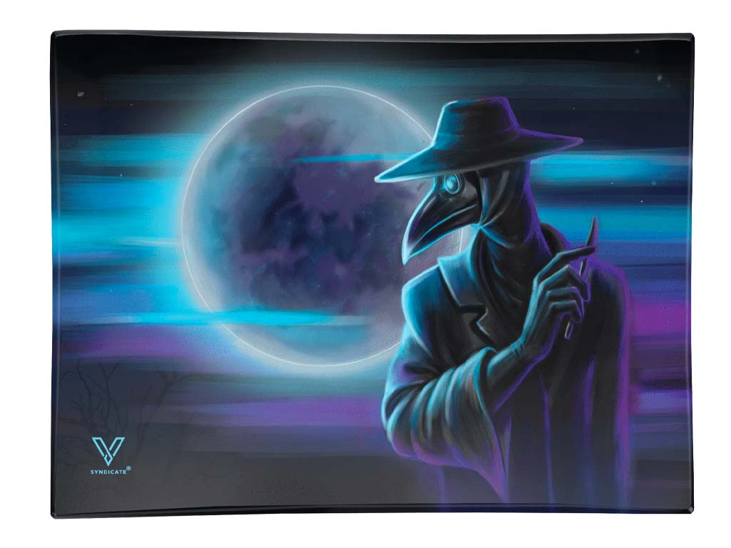 Glass Tray Dark Traveler Fat Buddha Glass